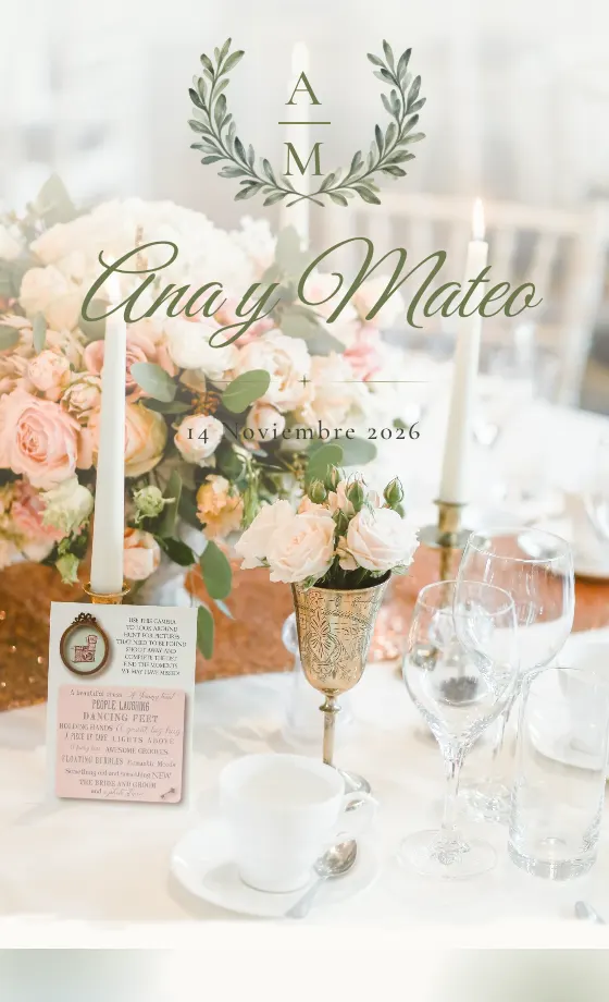 Invitación digital Acuarela para boda